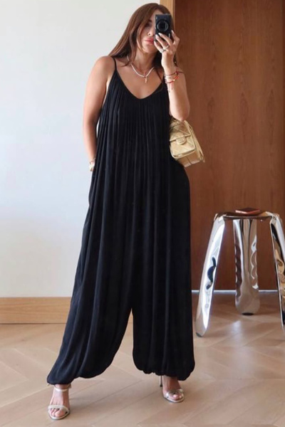 Unique Boutique Black baggy jumpsuit