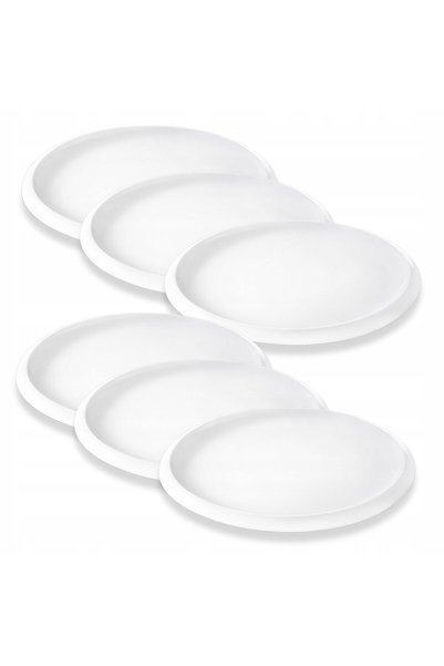 WILMAX ENGLAND Set 6 farfurii desert Wilmax England, porțelan alb, margine în...