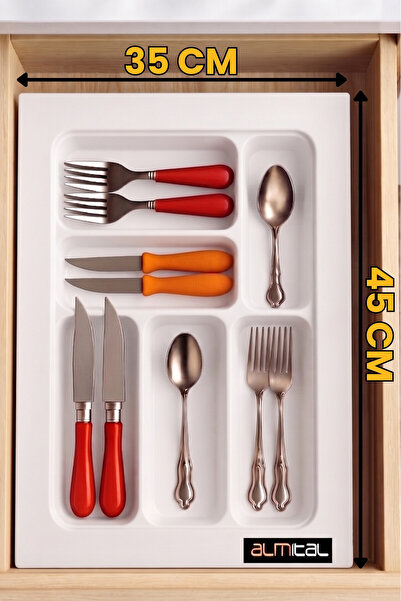 almital mobilya aksesuarları furniture accessories 35x45 Beyaz Çekmece Içi Ka...