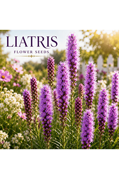 Bloom & Sow Seed بذور نجمة الأرجواني المتوهجة (لياتريس سبيكاتا) - نبات دائم و...