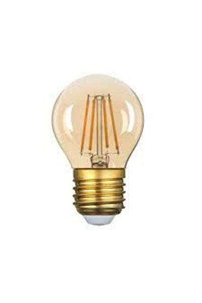 Z-Tools Round LED bulb G80, 4W, E27, 220V, brown glass / ZTS9025