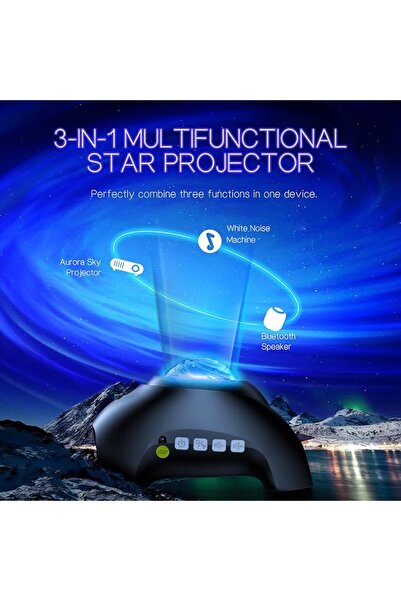 GENERAL FIAHNG HODANS Northern Galaxy Light Aurora Projector with 33 Light Ef...