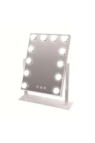 OEM Καθρέπτης μακιγιάζ αφής 12 LED 30x40cm HYH-170 Λευκό