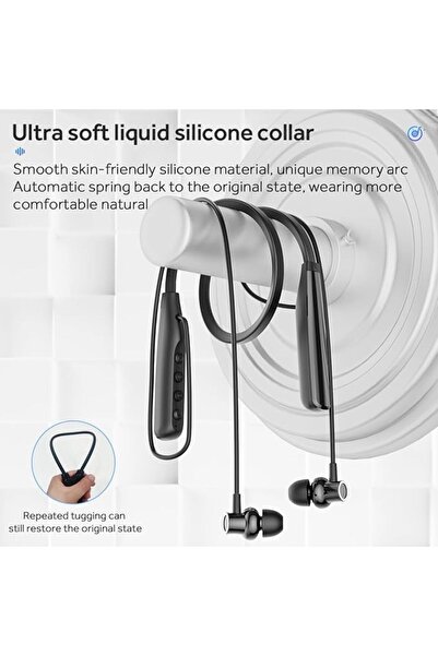 AZONEE Wireless Headphones, Neckband Bluetooth Wireless Headphones with LED P...