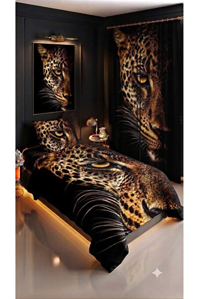 Elmas Dizayn 280*240 Cm. Special Design Single Bedding Set with Background Cu...