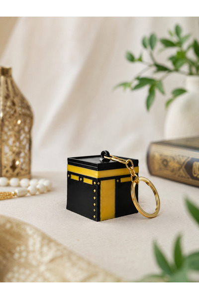 SELTA3D Kâbe Anahtarlık 3D Baskı Siyah Gold – İslami Hediyelik Anahtarlık | H...
