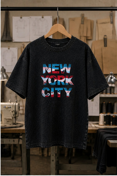 Prekarya design Unisex Oversize Vintage Washed Street Style Street Fashion Co...