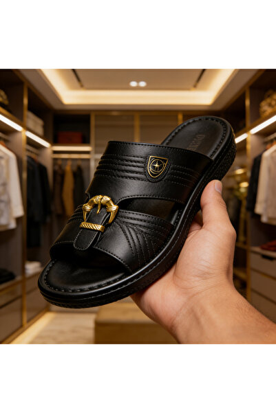 Amity Footwear KSA صندل رجالي من الجلد الفاخر — مصمم إيطالي عالمي — نعل CHYFL...