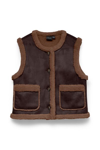 Vero Moda Teddyfell Weste VMLINA Weste