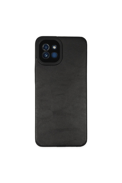 TheGencoo Samsung galaxy a03 case loop leather silicone - black