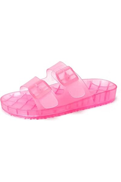 FUNKYMONKEY Women's Comfort Slides Double Buckle Adjustable EVA Flat Sandals ...