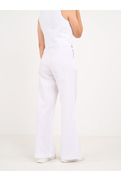 Timeout - Pantaloni lungi dama cu buzunare si dungi