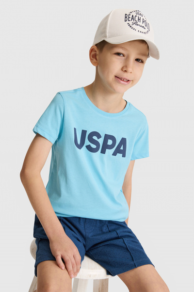 U.S. Polo Assn. تي شيرت أكوا بيستيك كولا بيبي كولور للأولاد 50320451-VR007