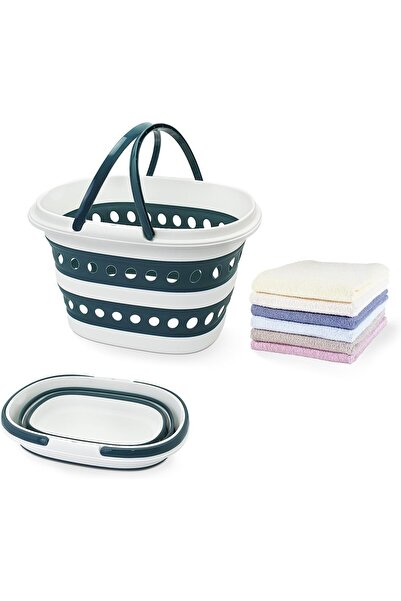Arabest Collapsible Laundry Basket,Small Pop-Up Hamper,16 x 12.5 x 9.5 In,Rei...