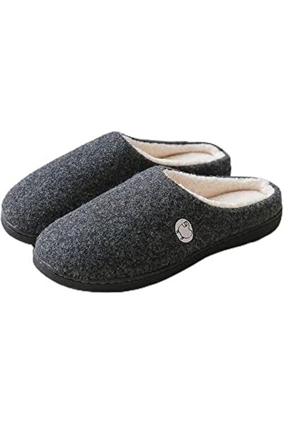 GENERAL Mens Memory Foam House-Slippers, Full Toe Soft Non-Slip Comfortable I...