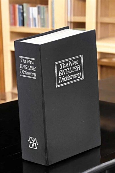 Epilons Secret Safe English Dictionary Book Looking Keyed Hidden Mini Steel S...