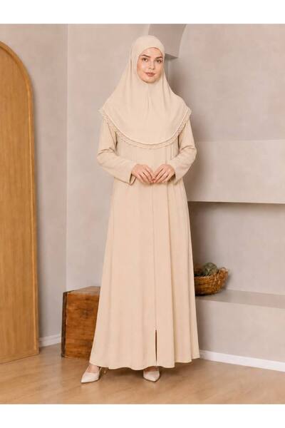 ALDAIYR ثوب صلاة قطني بغطاء للرأس