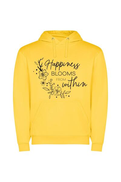 iLovePrints Blooming Happiness: Ethereal Expressions Φούτερ με κουκούλα σε χρ...