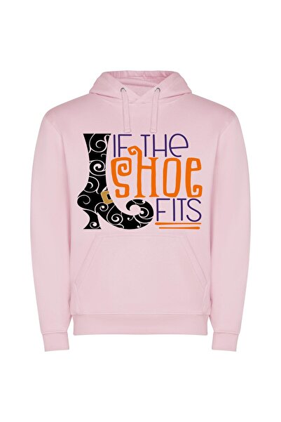 iLovePrints Perfect Fit: Shoe Concept Φούτερ με κουκούλα σε χρώμα Ροζ