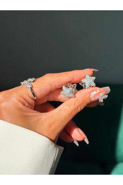 LUNIVRA Xuping Jewelry Craftsmanship Luxury Star Earrings with Zircon Stone