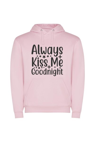 iLovePrints Nighttime Love Reminder Φούτερ με κουκούλα σε χρώμα Ροζ
