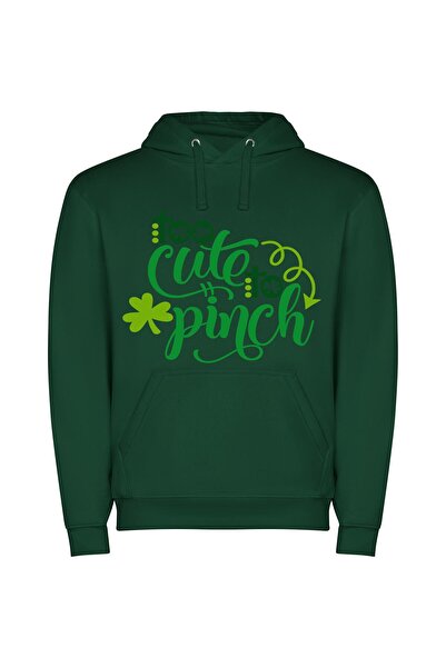 iLovePrints Lucky St Paddy's Greetings! Φούτερ με κουκούλα σε χρώμα Πράσινο
