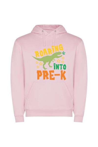 iLovePrints Rex-Inspired Pre-K Roar Φούτερ με κουκούλα σε χρώμα Ροζ