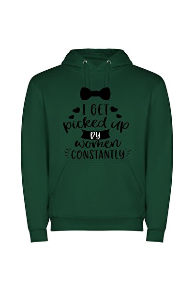 iLovePrints Women's Constant Admirer Φούτερ με κουκούλα σε χρώμα Πράσινο