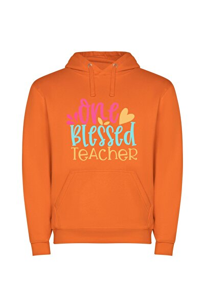 iLovePrints Blessed Teacher, Delightful Subject Φούτερ με κουκούλα σε χρώμα Π...