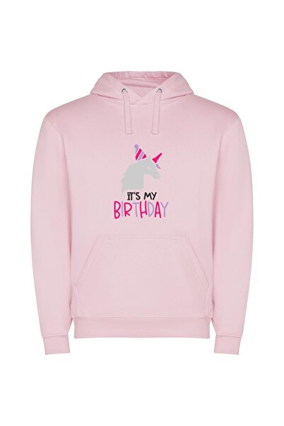 iLovePrints Majestic Birthday Magic Φούτερ με κουκούλα σε χρώμα Ροζ