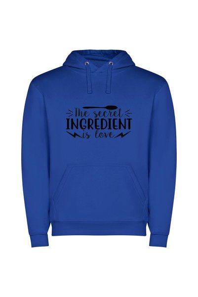 iLovePrints Love's Hidden Culinary Essence Φούτερ με κουκούλα σε χρώμα Μπλε