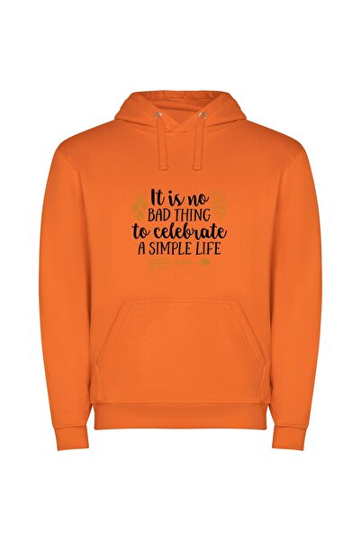 iLovePrints Simplicity Revered, Life Emboldened Φούτερ με κουκούλα σε χρώμα Π...