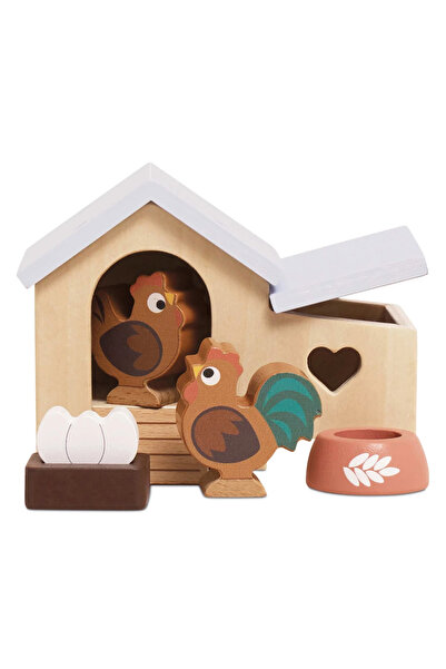 Le Toy Van Set de mobilier din lemn pentru căsuța de găini, jucărie