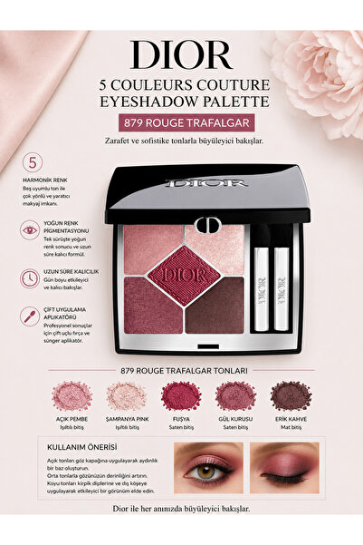 Dior Diorshow 5 Colors - 879 Rouge Trafalgar - Ultra Creamy and Radiant Look ...
