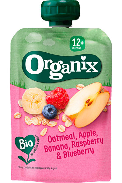OEM Gustare de ovăz mere banane zmeură și afine 12+, 100 g