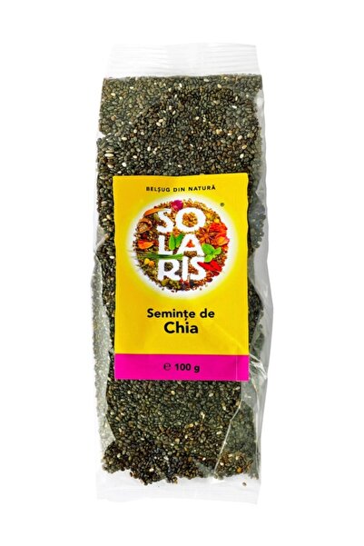 Solaris Plant Seminte de Chia crude 100% naturale, calitate premium, 100g