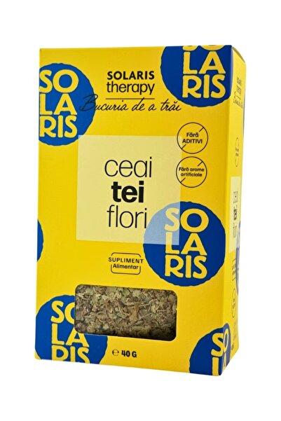 SOLARIS Ceai Tei Flori, 40g, aromă de tei, pentru ceainic