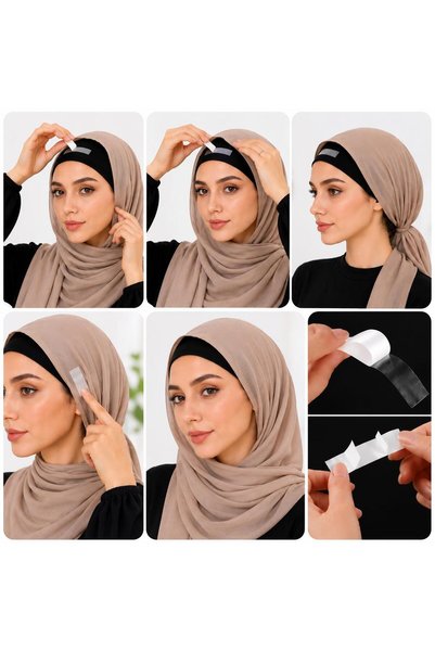 jetfast 108 Pieces Transparent Scarf Fixing Tape Shawl Anti-Slip Double-Sided Tape