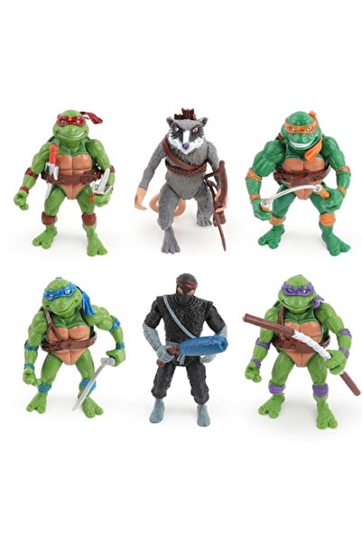OEM Set de 6 figurine Ninja Turtles, figurine Teenage Mutant Ninja Turtles, f...