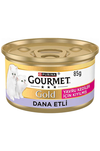 Gourmet Kıyılmış Dana Etli Yavru Kedi Konserve 85 Gr