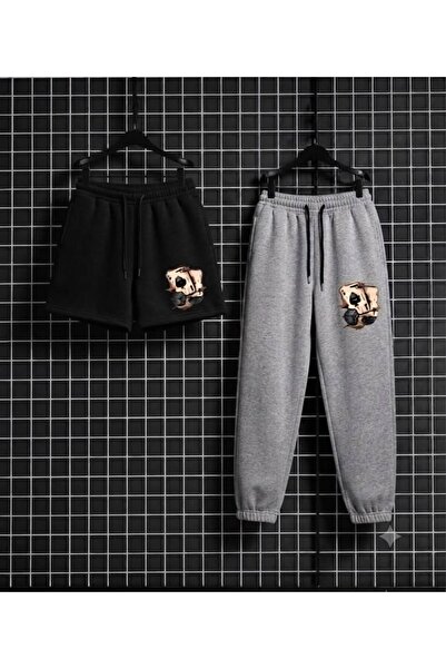 CLOTHES33 Sports Tracksuit Shorts Thin Summer Sweat-Absorbing Zar Printed Wom...
