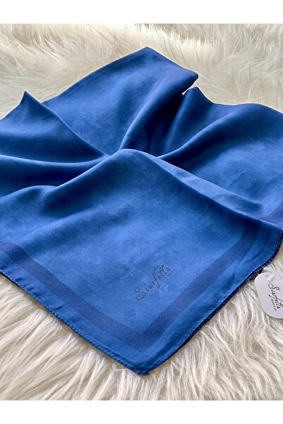 scarfella Bulut desen 90x90 cm mevsimlik soft eşarp