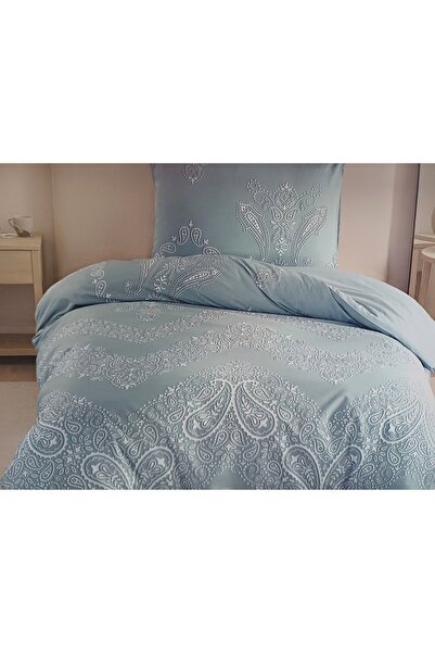 SÜMER 100% Cotton Single Bedding Set - Aqua Freshness