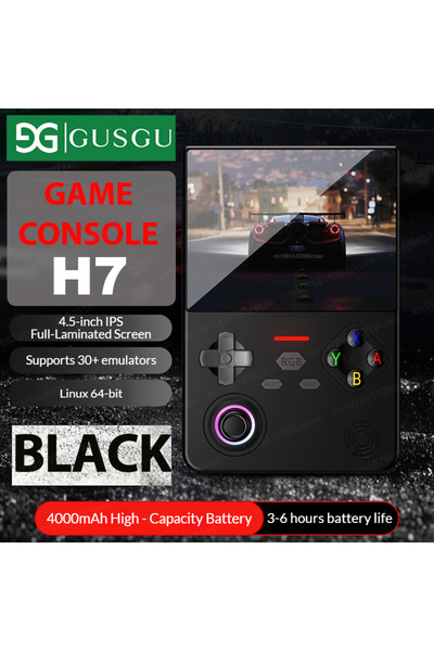 Choice16 وحدة تحكم ألعاب محمولة GUSGU H7 جديدة باللون الأسود، شاشة IPS 4.5 بو...