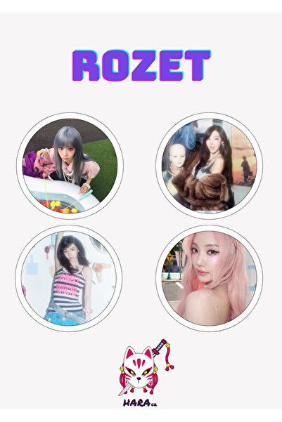 Hara Company AESPA KPOP Grubu Kiss N Tell Albüm Rozet Seti / Çanta Süsü v2