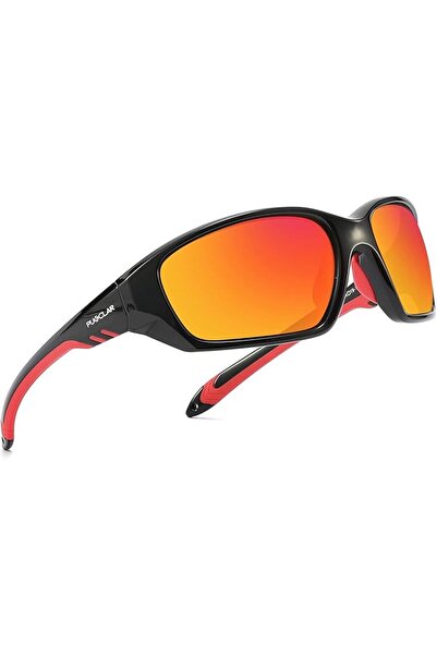 PUKCLAR Polarised Sports Sunglasses for Men Women - Lightweight TR90 Frame, U...