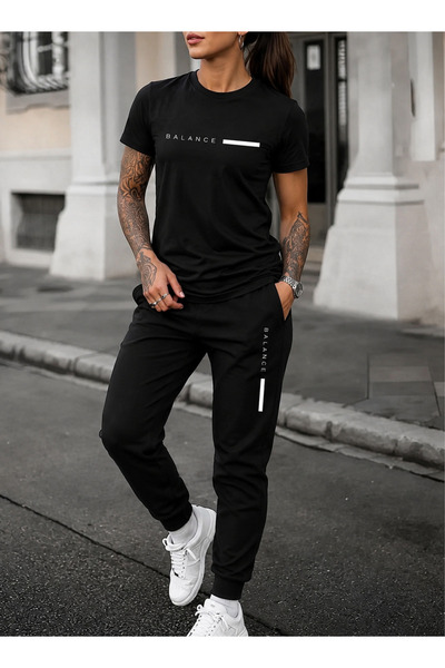 CLOTHES33 Tricou și pantaloni de trening, set din 2 piese, subțire, de vară, ...