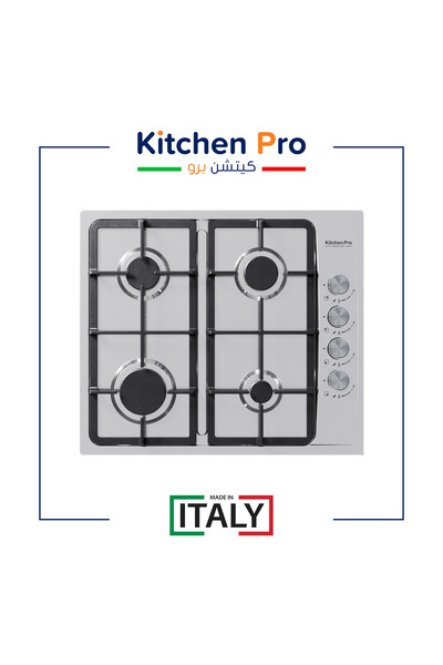 Dec Kitchenpro سطح غاز Kitchen Pro إيطالي مدمج 4 شعلات ستانلس ستيل 304 بشبك H...
