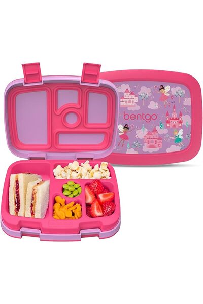 Bentgo ® Kids Prints Leak-Proof, 5-Compartment Bento-Style Kids Lunch Box - I...