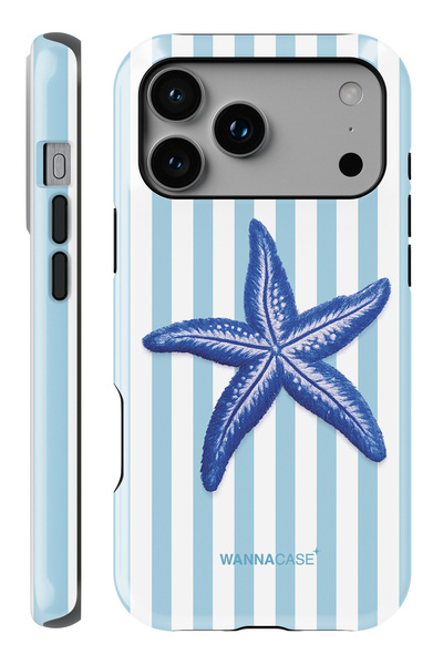 WANNACASE (Magsafe) iPhone 17 Pro Max Blue Starfish Dual Layer Essential Toug...